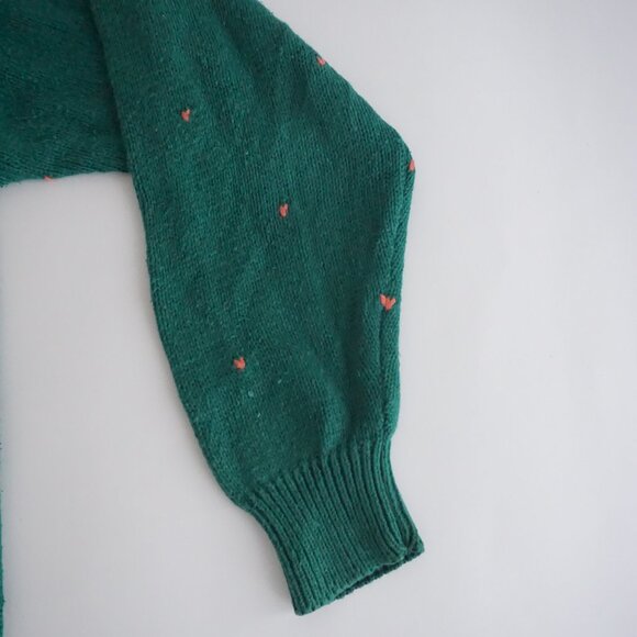 Floral Embroidered Green Cardigan - Picture 4 of 9